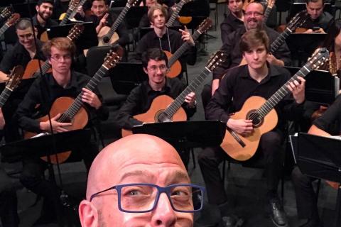 Guest Conductor Chuck Hulihan with the Ensemble at the 2018 ACG Fest